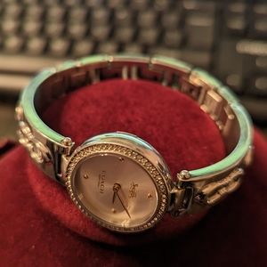Gently Used Coach Park Swarovski Crystal Bangle Watch